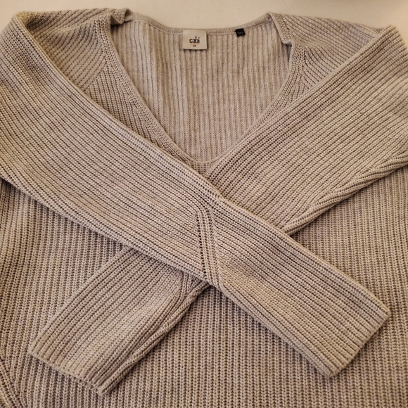 Cabi Asymmetrical Deep V Size Zip Pullover Sweater Sz M - Picture 11 of 14